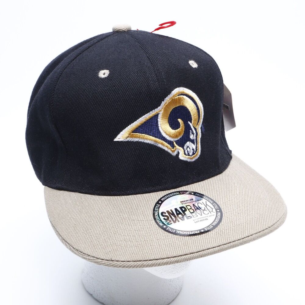 NFL LA Rams Genuine Snapback Premium Flat Adjustable Ball Cap Hat NWT